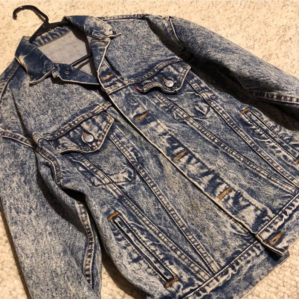 Men’s rare vintage Levi’s acid wash jeans jacket